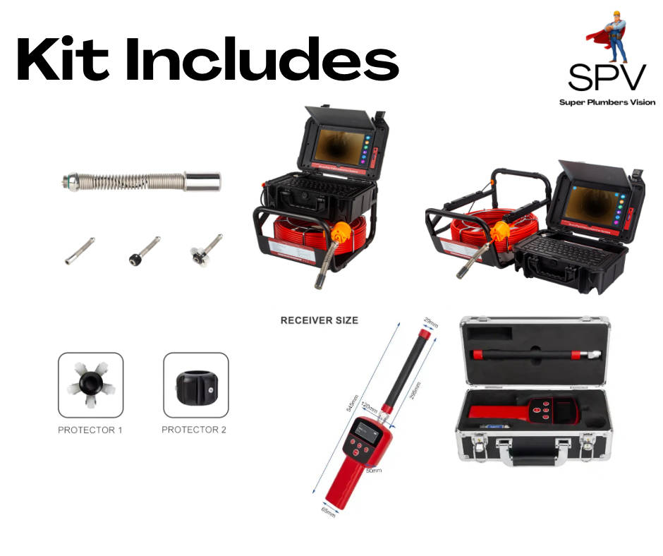 The Most Affordable Sewer Camera - The Red Kit (150')